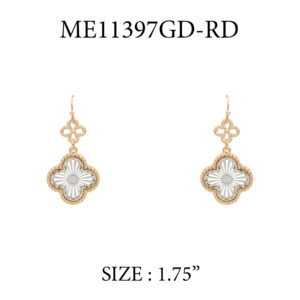 33-230AB  Alhambra Filigree FH Drop. Gold & Silver 2-Tone (2 Units / $7.00 each)