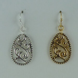 44-1926 Asst Antique Drop  Gold & Silver  (2 Units / $6.00 each)