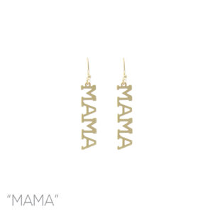 17-893AB  MAMA FH earring  Gold & Silver (2 Units / $6.00 each)